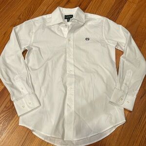 Ralph Lauren Boy’s White Button Down Size 14
